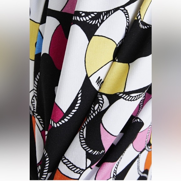 Beautiful NWT LOVE MOSCHINO Printed Cotton-end Jersey Mini Skirt. Size US4 - Picture 5 of 11